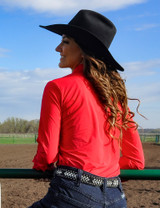 Pullover Button Up (Red Breathe Lightweight Stretch)